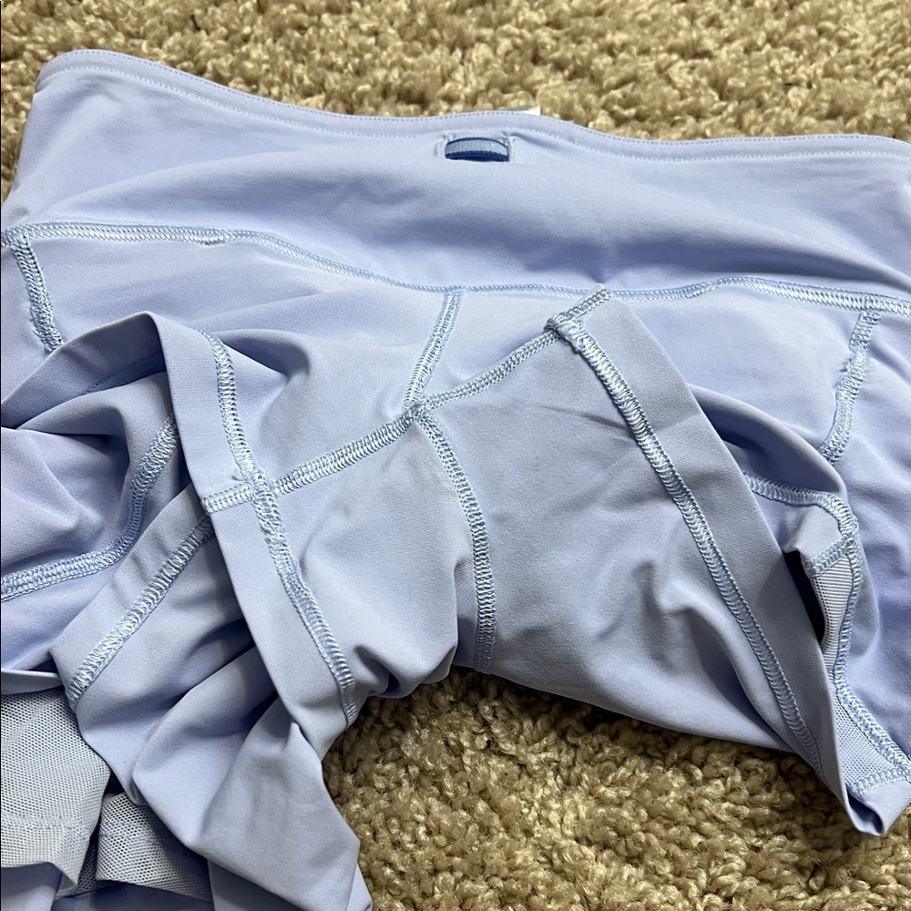Ivivva by Lululemon Light Blue Layered Skort for Girls sz 7 - Picture 10 of 11
